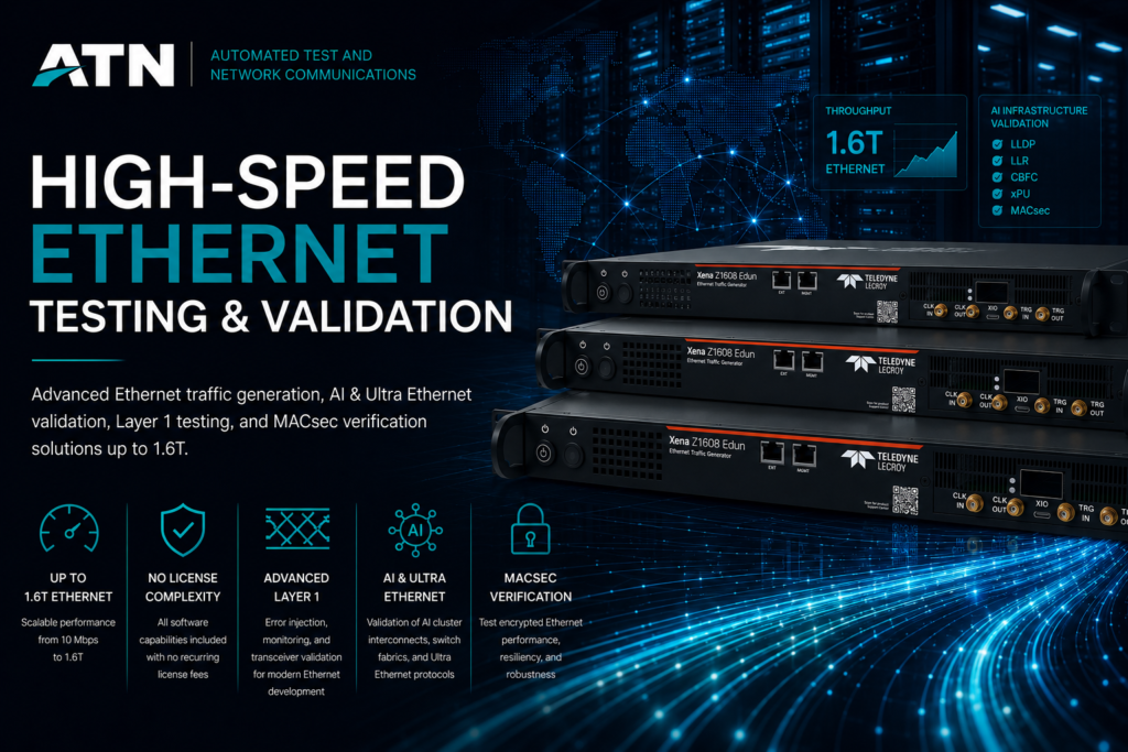 high speed ethernet validation, hero page